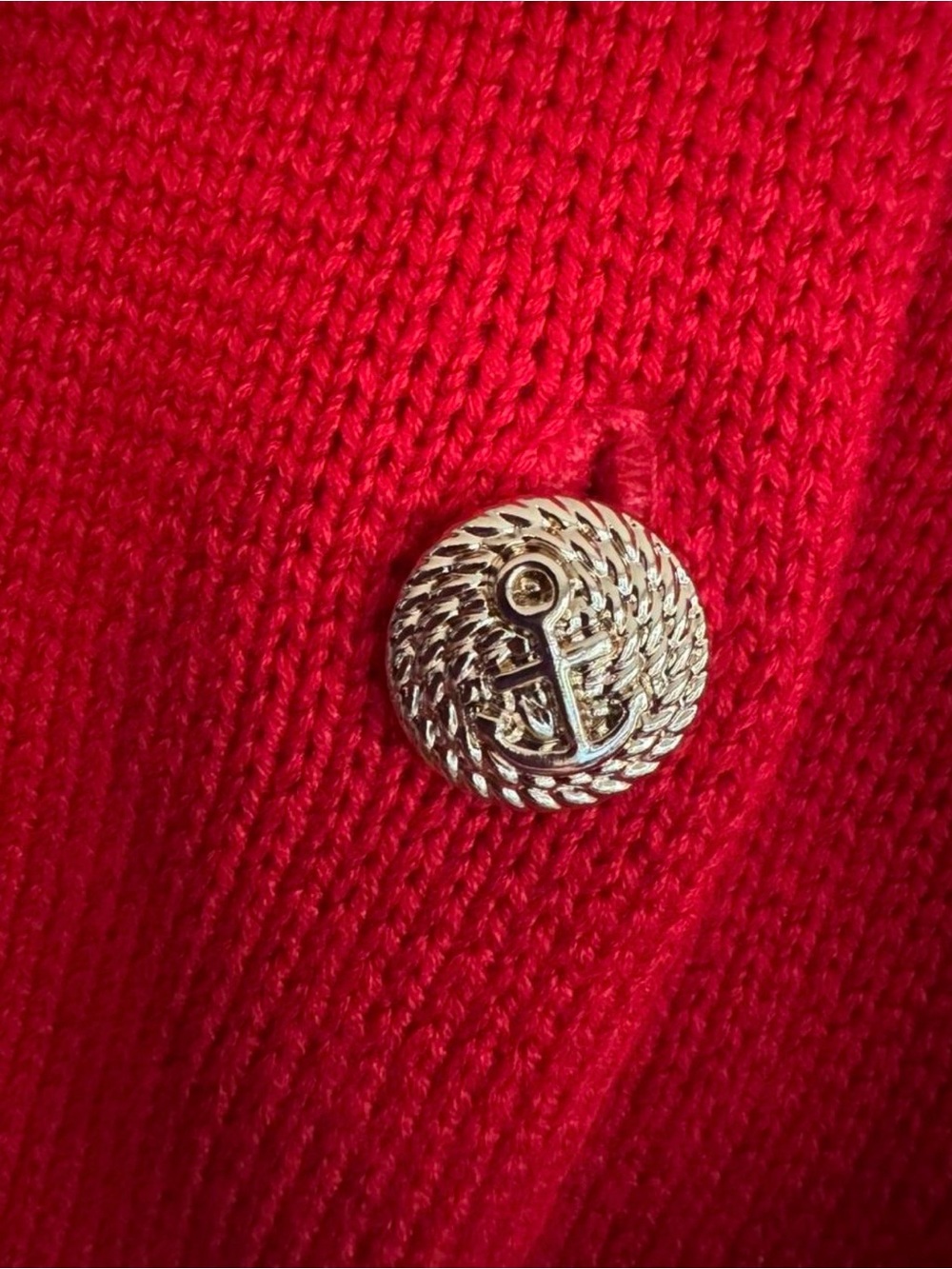 Zara Red Button-Front Blazer Jacket - Picture 4 of 10